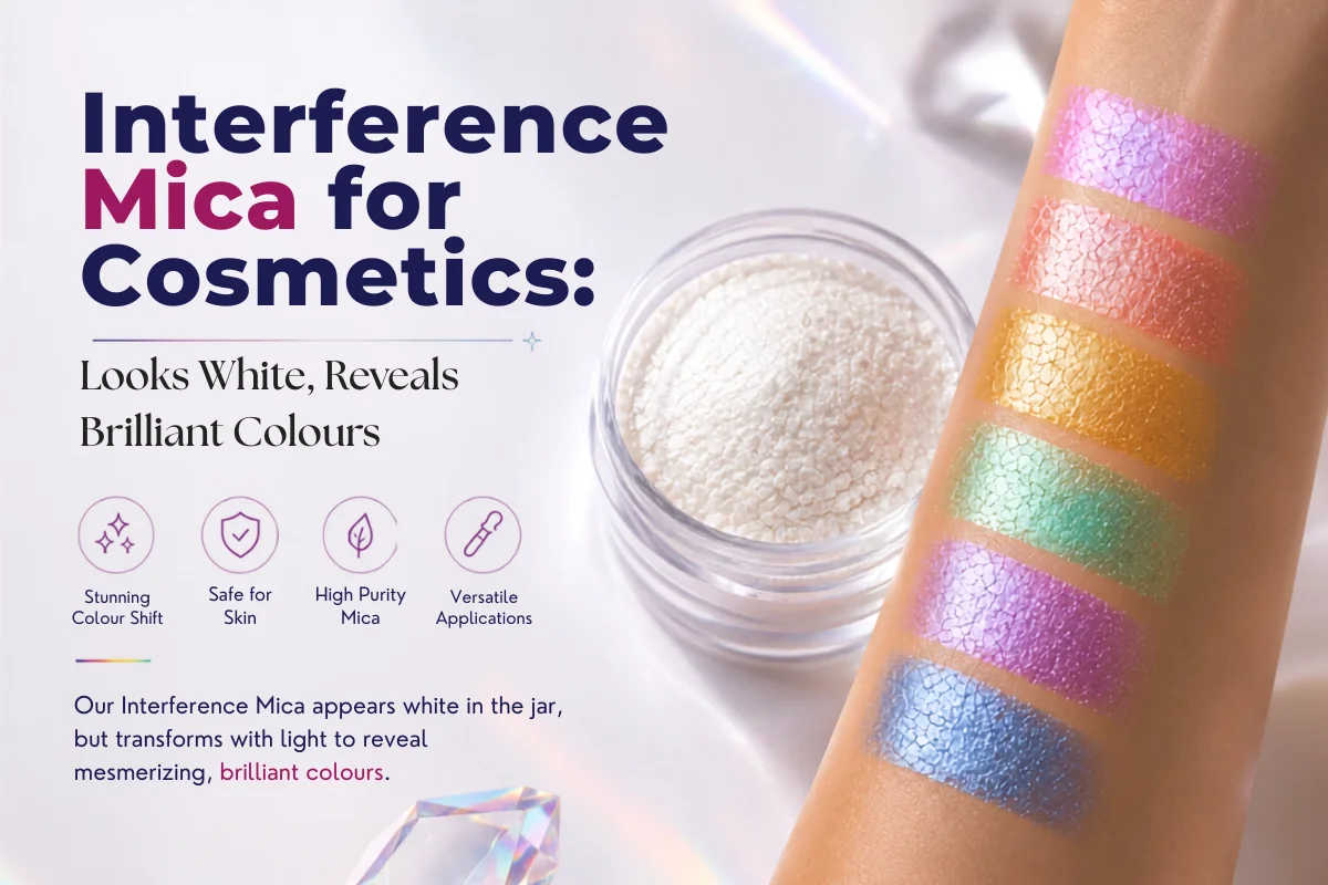 Interference Mica for Cosmetics: Looks White, Reveals Brilliant Colours